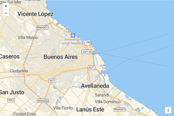 A map of Buenos Aires